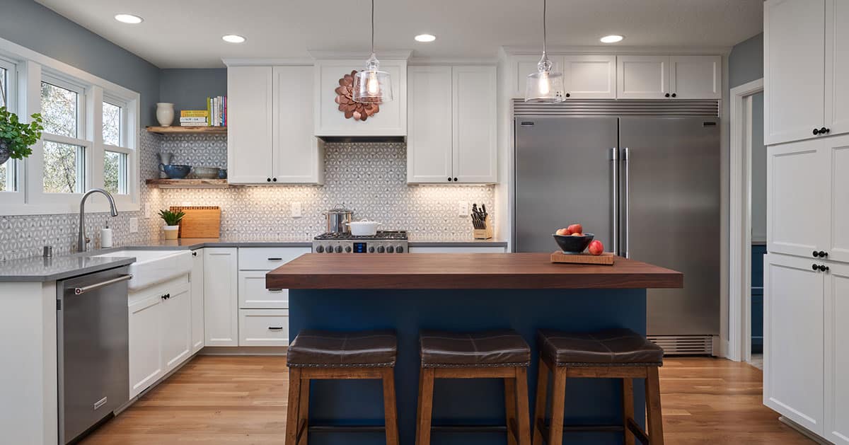 Minnetonka Kitchen Remodel with Smoothy Station | White Crane