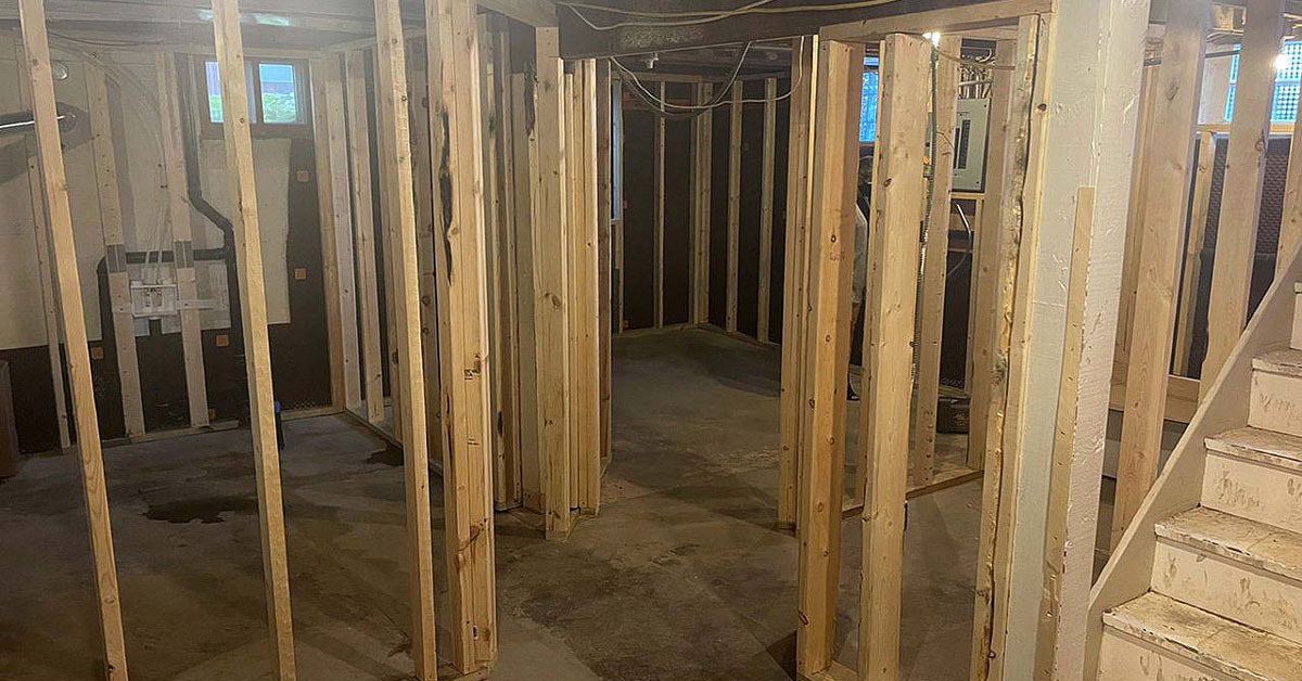 Framing a Minneapolis Basement Starts with Energy Walls