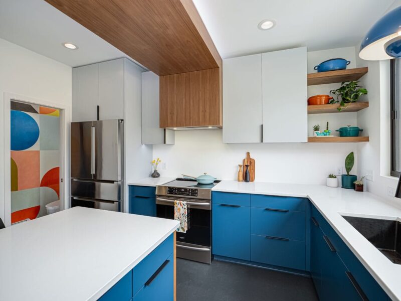 Modern Leaning Kitchen Remodel in St. Paul, MN by White Crane Design:Build project photo
