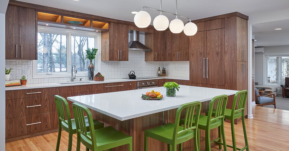 St. Paul Kitchen Remodel Redesigned with a Mid Century Flair